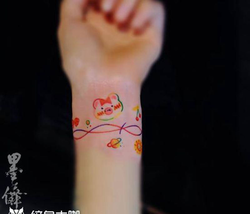 手腕tattoo纹身图片_手臂手部纹身图案