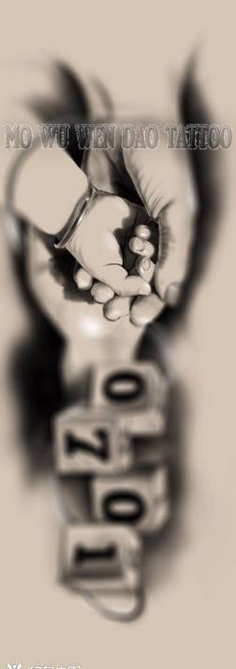 腿部tattoo纹身图片_腿部纹身图案