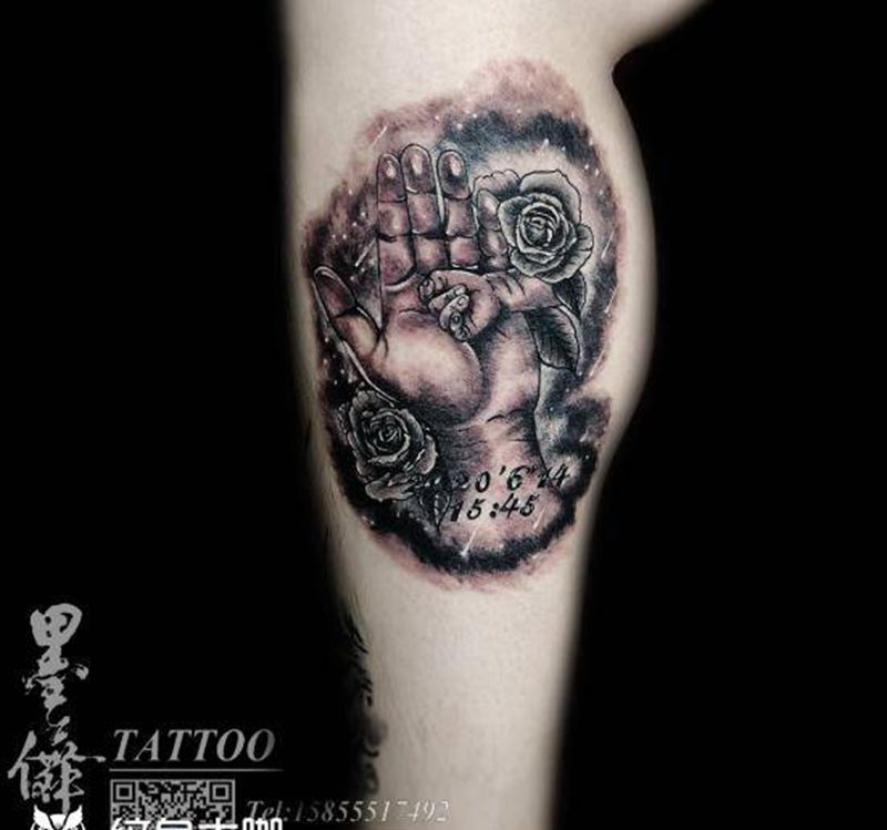 小腿设计tattoo纹身图片_腿部纹身图案