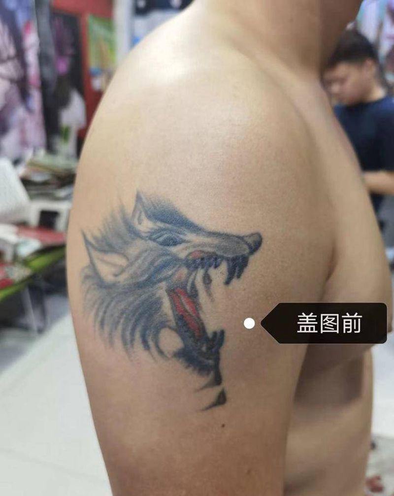 又是一个遮盖纹身图片_手臂新传统纹身图案