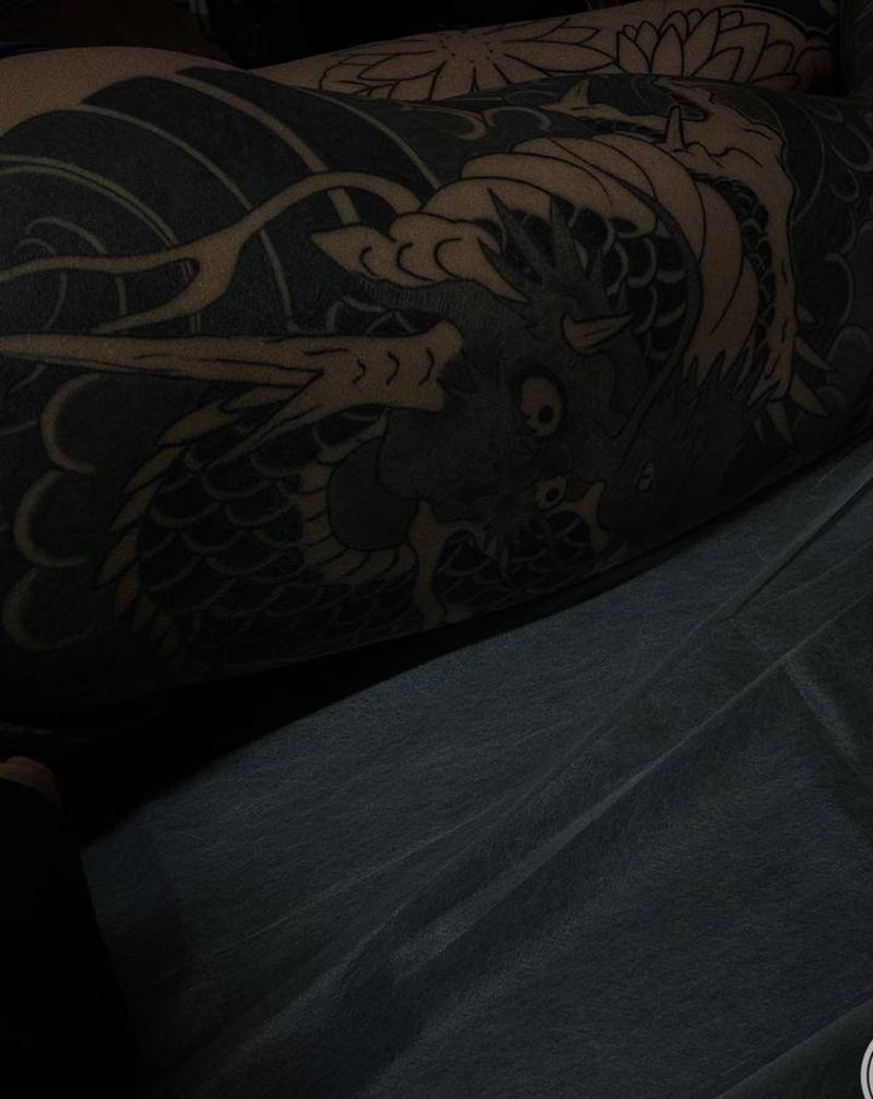 快結束了纹身图片_腿部纹身图案