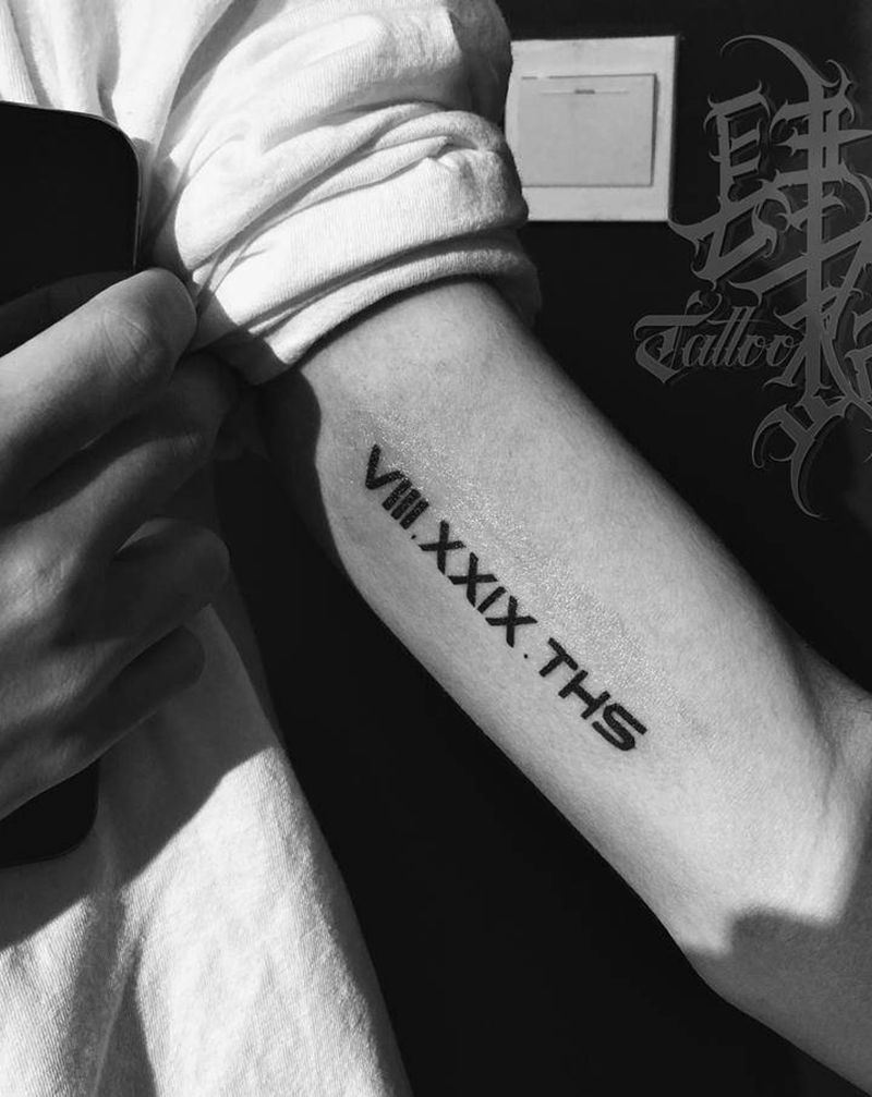 字纹身图片_手臂纹身图案