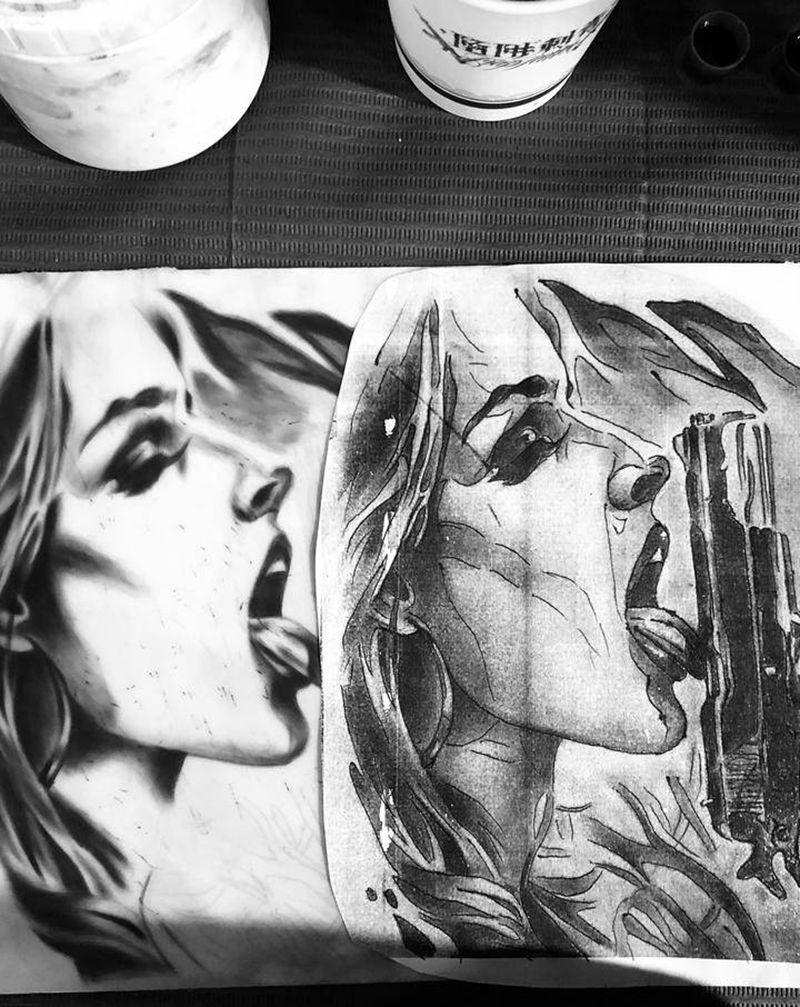 练习1纹身图片_欧美写实练习皮纹身图案