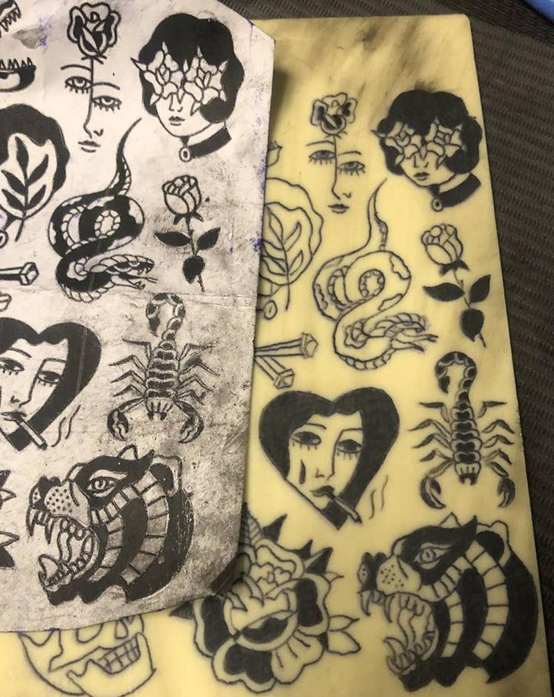 练习3纹身图片_Old School老传统纹身图案