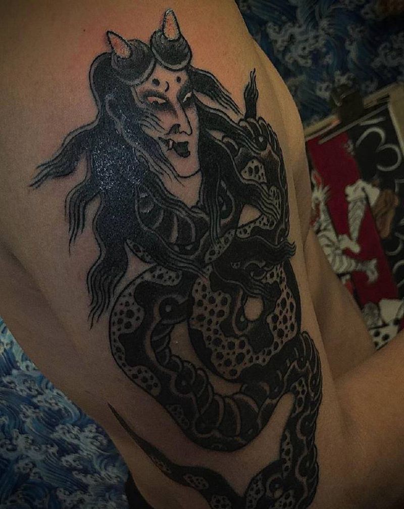 小作纹身图片_手臂日式纹身图案