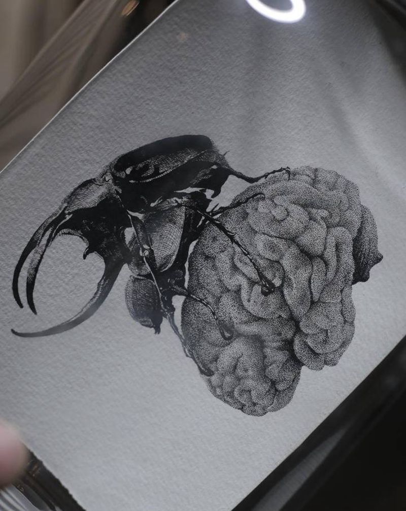 ⭐纹身图片_钢笔画纹身图案