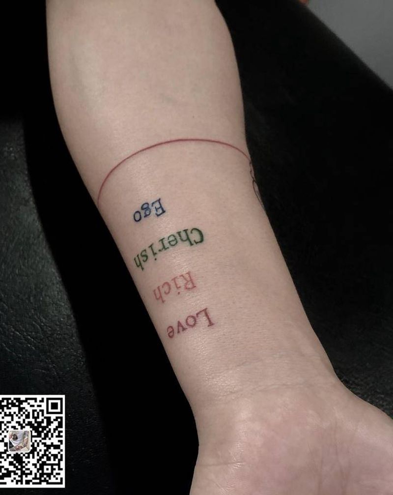 英文纹身图片_手臂纹身图案