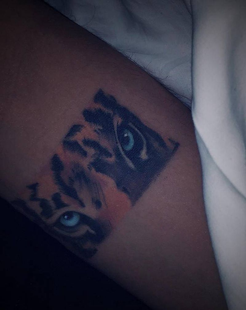 老虎（恢复一年后）纹身图片_欧美写实纹身图案