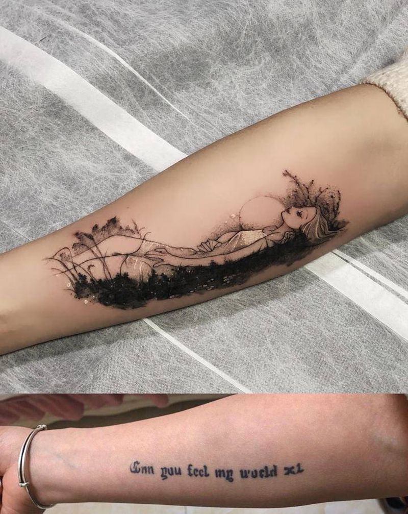 遮盖纹身图片_点刺纹身图案