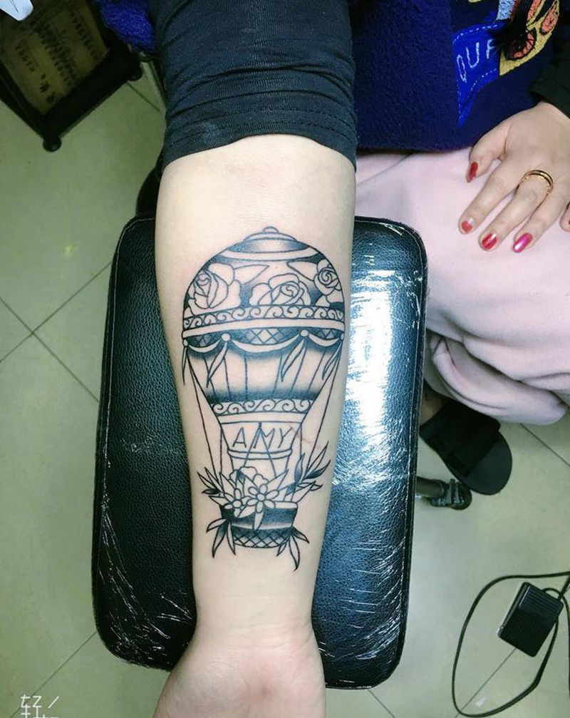 old school纹身图片_手臂Old School气球纹身图案