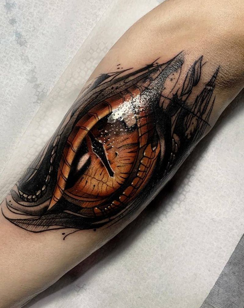 恶魔之眼纹身图片_欧美写实纹身图案