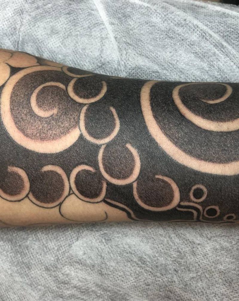 老传统圆针纹身图片_手臂手部老传统纹身图案