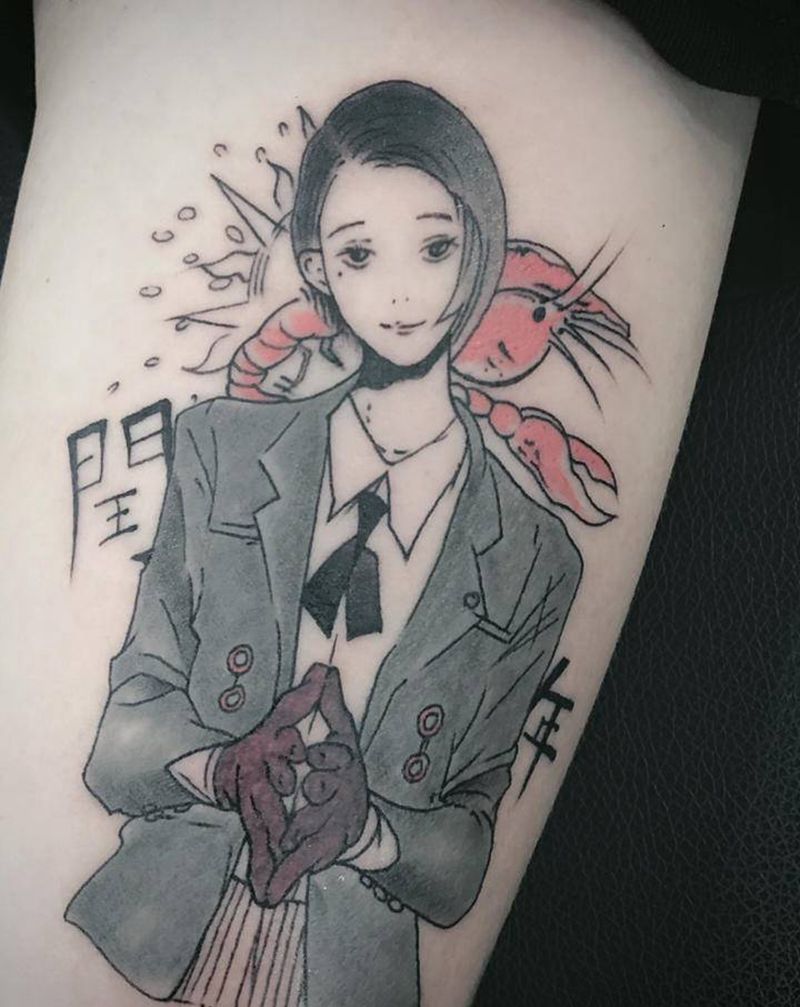 东京食尸鬼纹身图片_手臂纹身图案