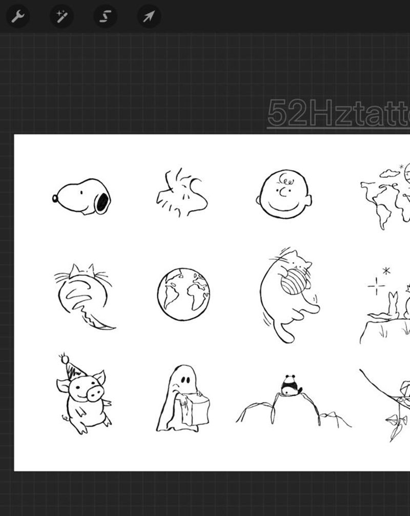 手稿纹身图片_手稿纹身图案