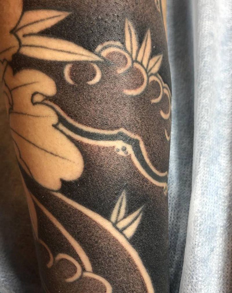 上色纹身图片_手部手臂老传统纹身图案