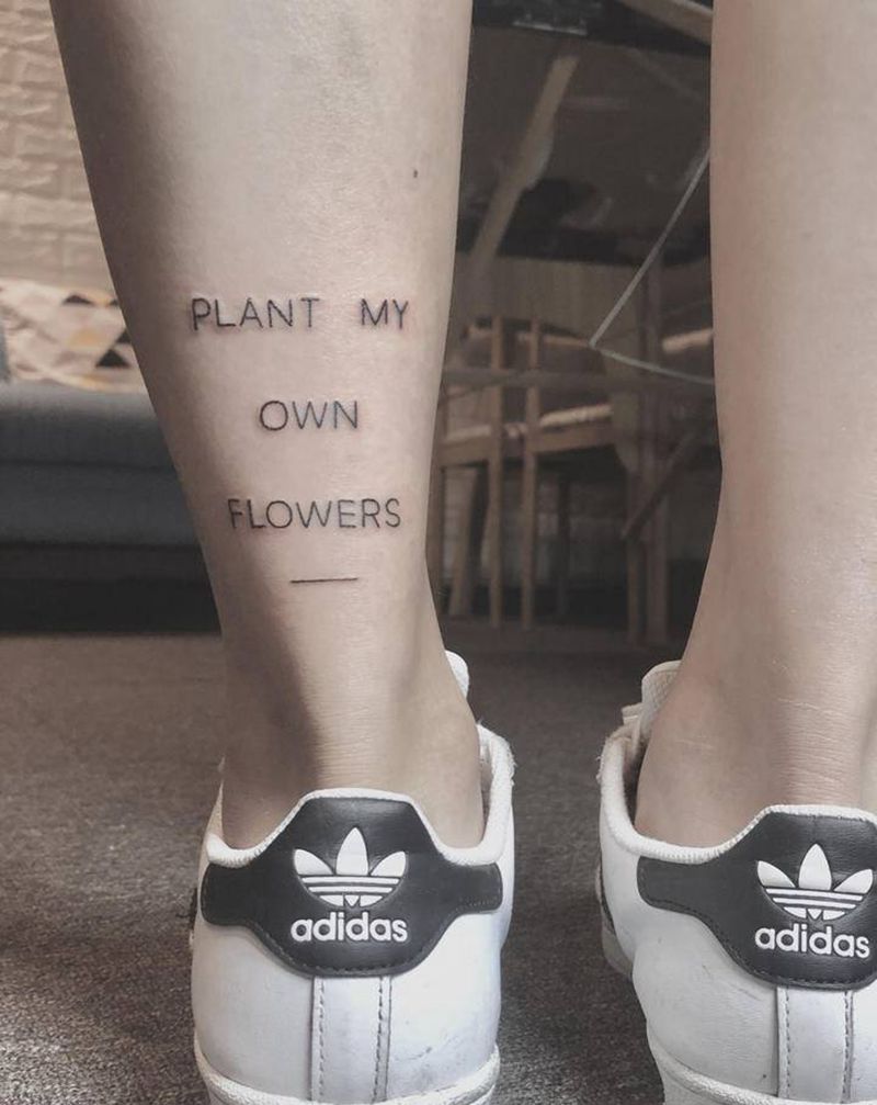 小英文纹身图片_小清新纹身图案