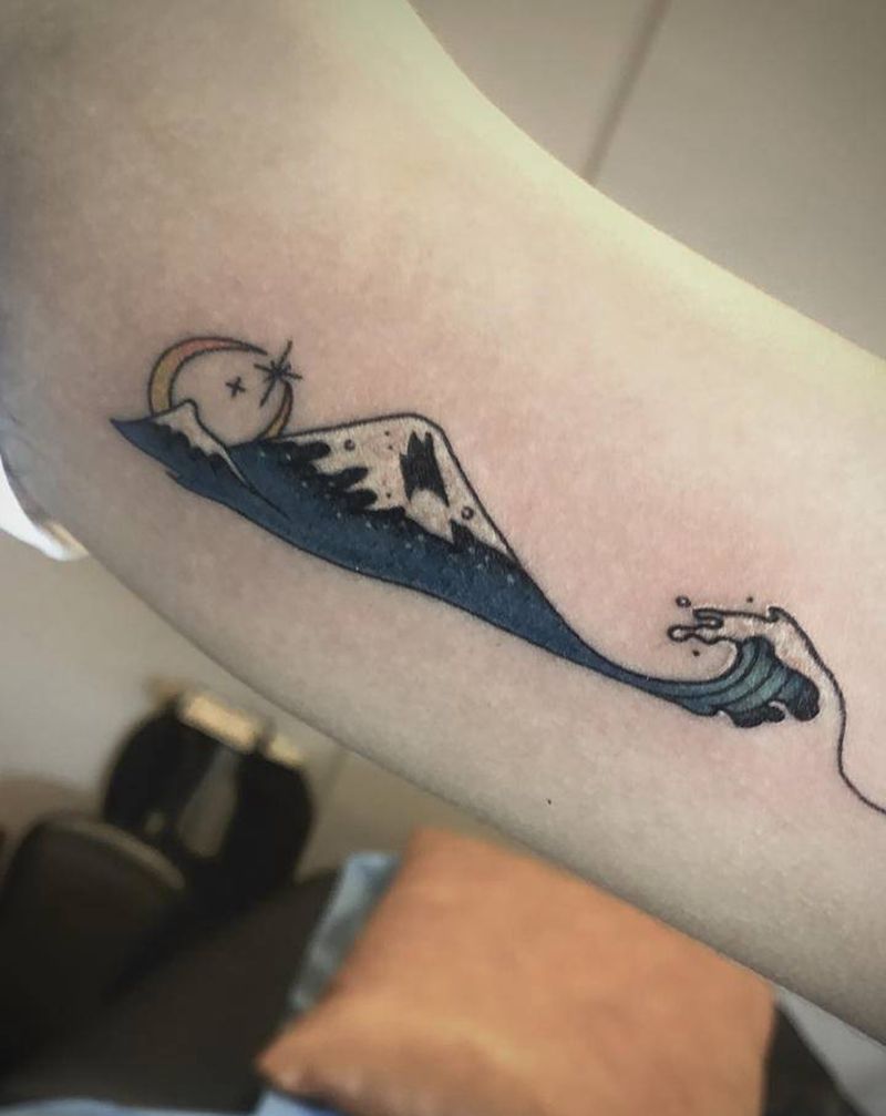 山盟海誓纹身图片_手臂纹身图案