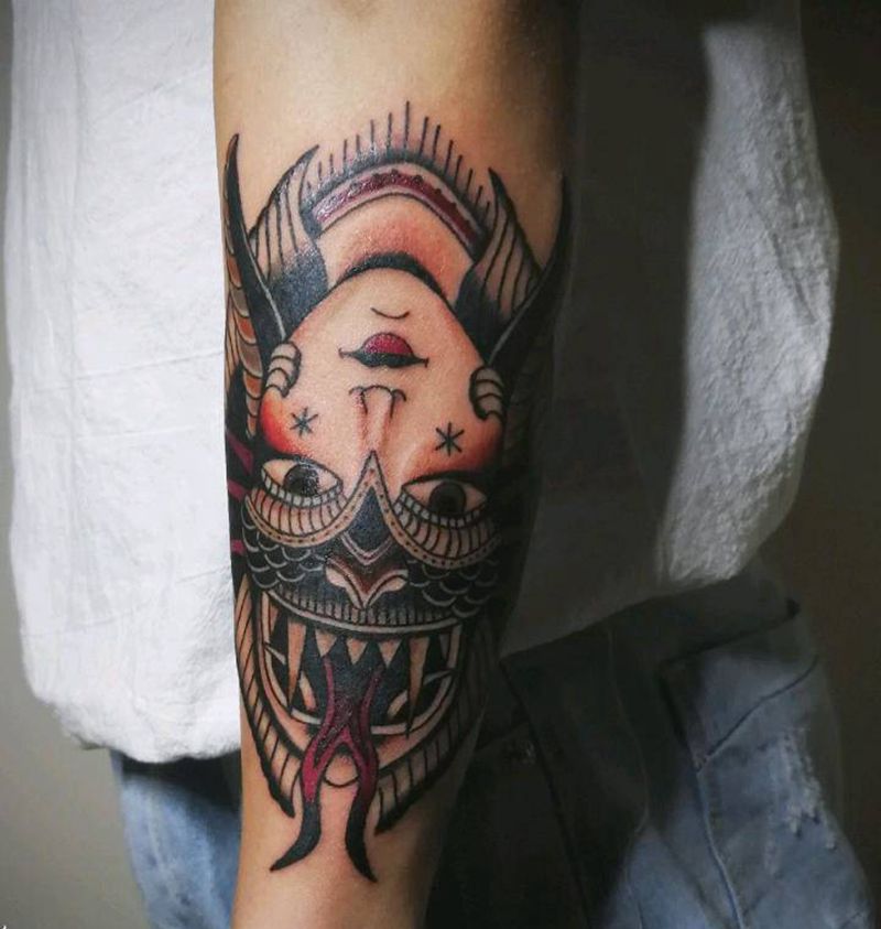 oldschool纹身图片_手臂Old School纹身图案