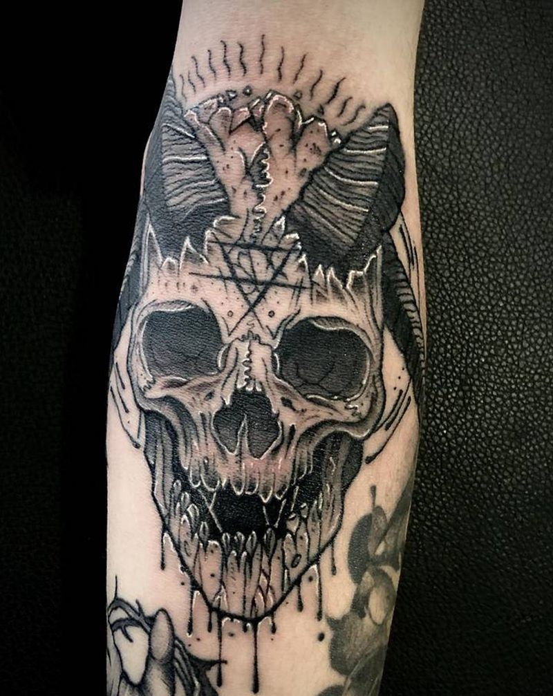 暗黑纹身图片_手臂纹身图案