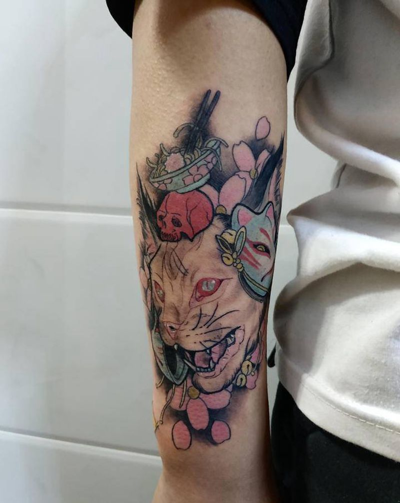 司芬克斯纹身图片_手臂纹身图案