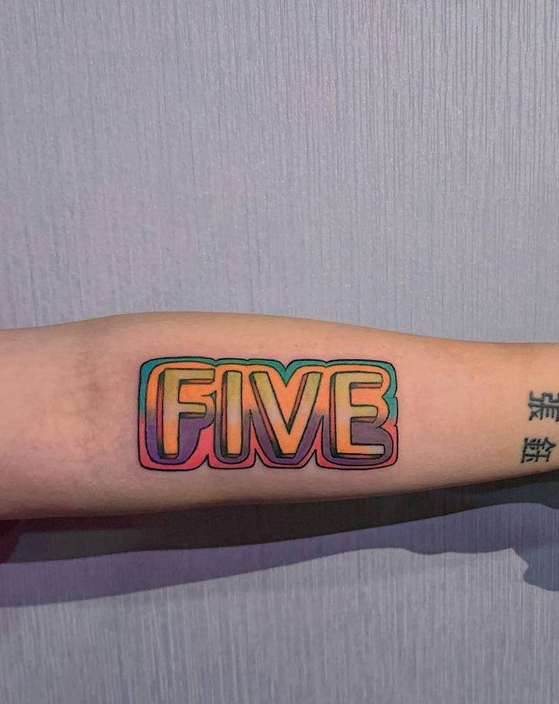 five纹身图片_手臂纹身图案