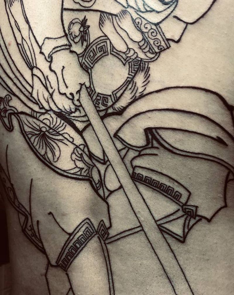 1纹身图片_背部老传统纹身图案