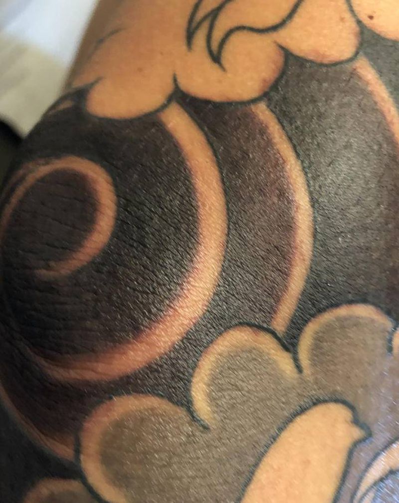 无滤镜.皮肤较黑纹身图片_手部手臂老传统纹身图案