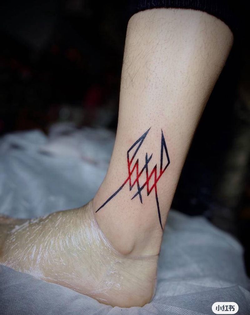 logo纹身图片_腿部图腾纹身图案