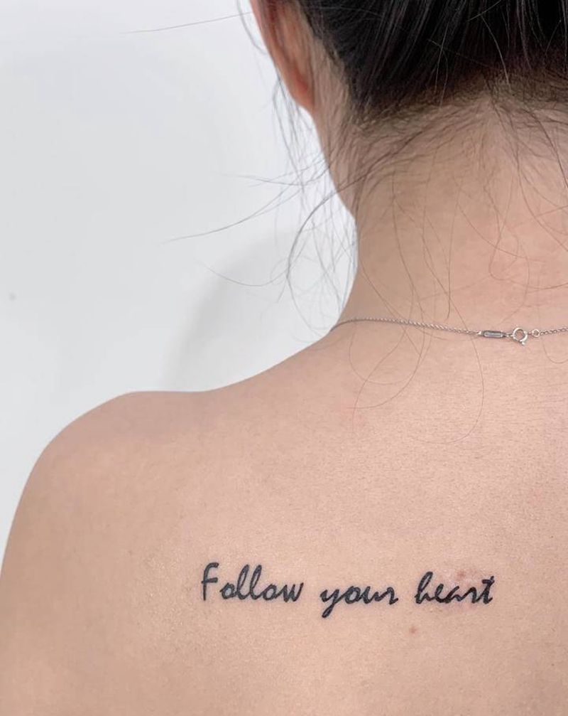 英文纹身图片_背部纹身图案