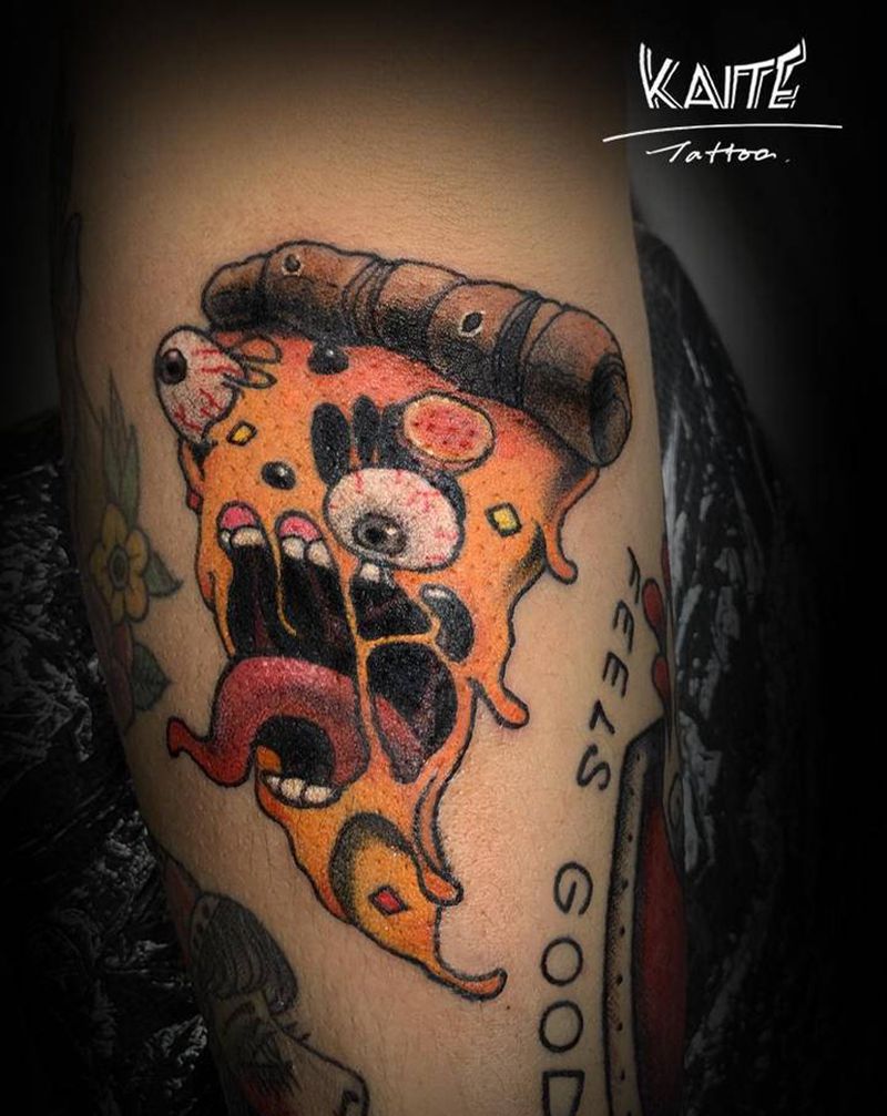 欧美卡通～纹身图片_手臂腿部New School纹身图案