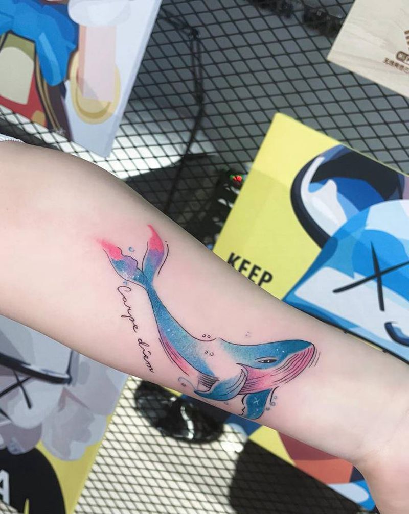 水彩纹身图片_水彩纹身图案