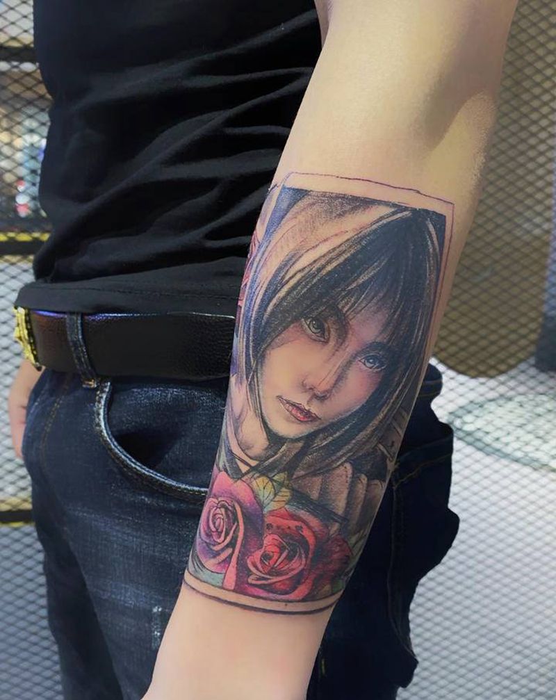 肖像纹身图片_欧美写实纹身图案