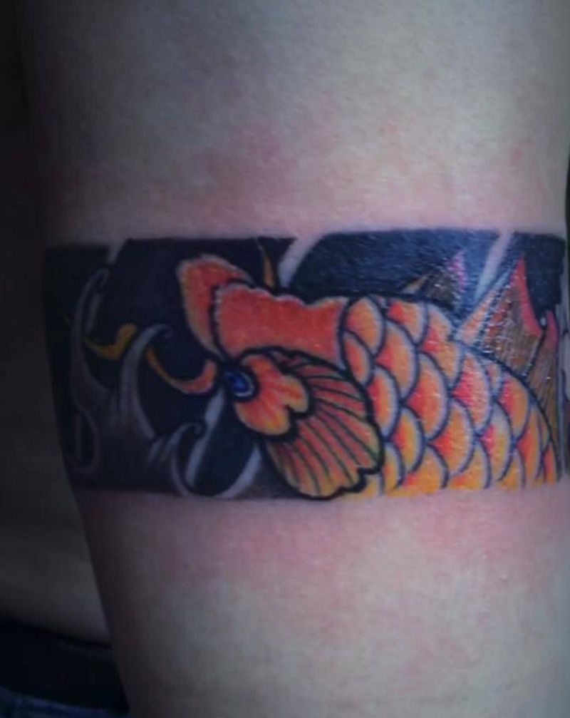 臂环纹身图片_手臂老传统纹身图案