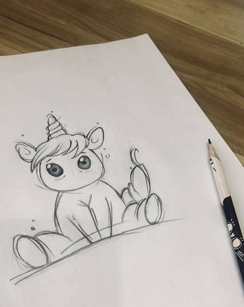 水彩-独角兽纹身图片_手臂水彩纹身图案