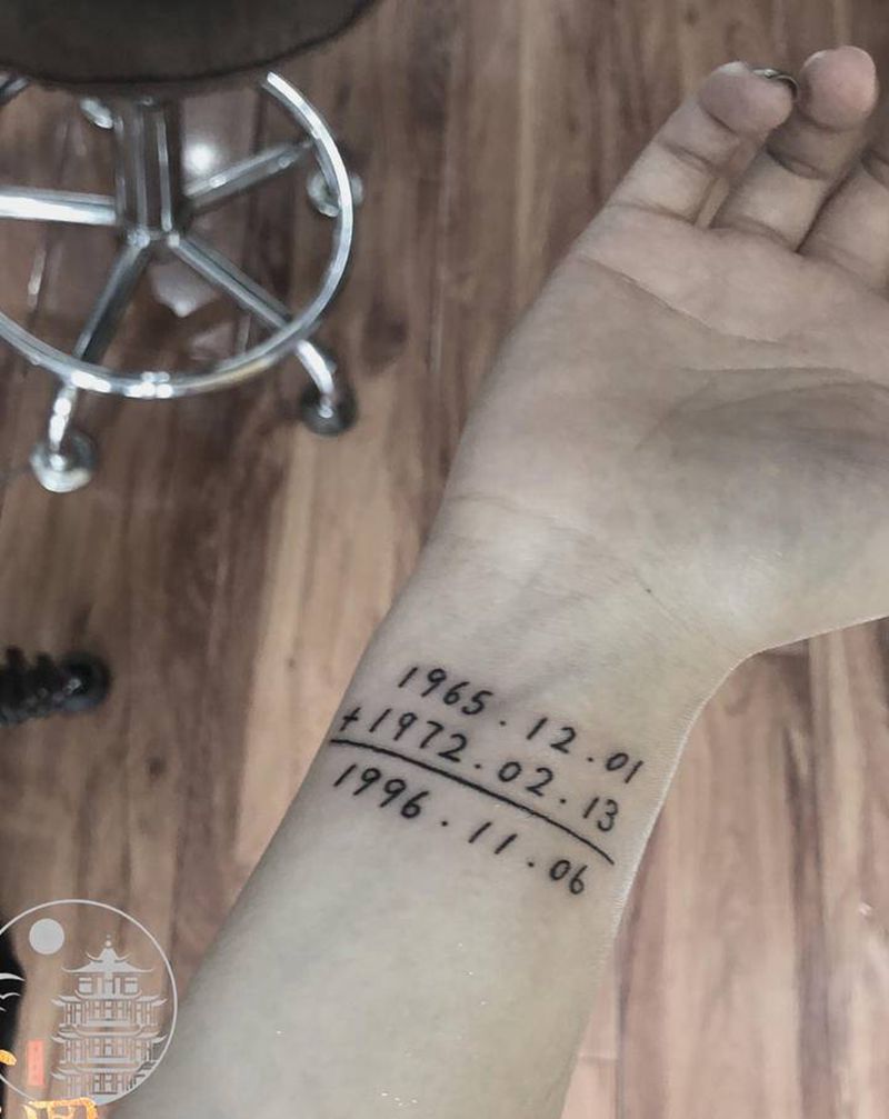 ＋－×÷纹身图片_手臂纹身图案