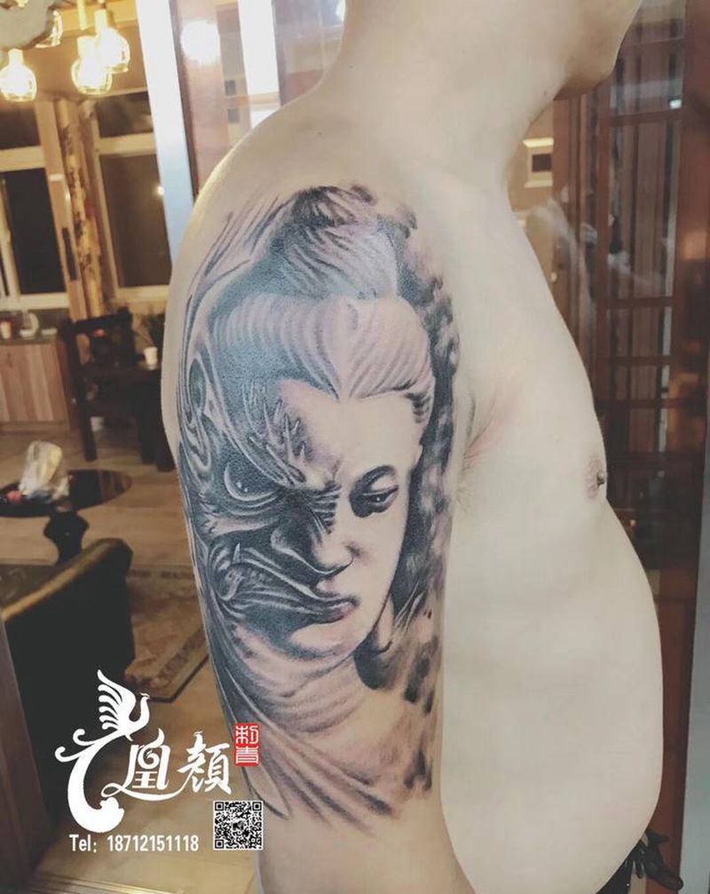 最近作品纹身图片_手臂欧美写实纹身图案