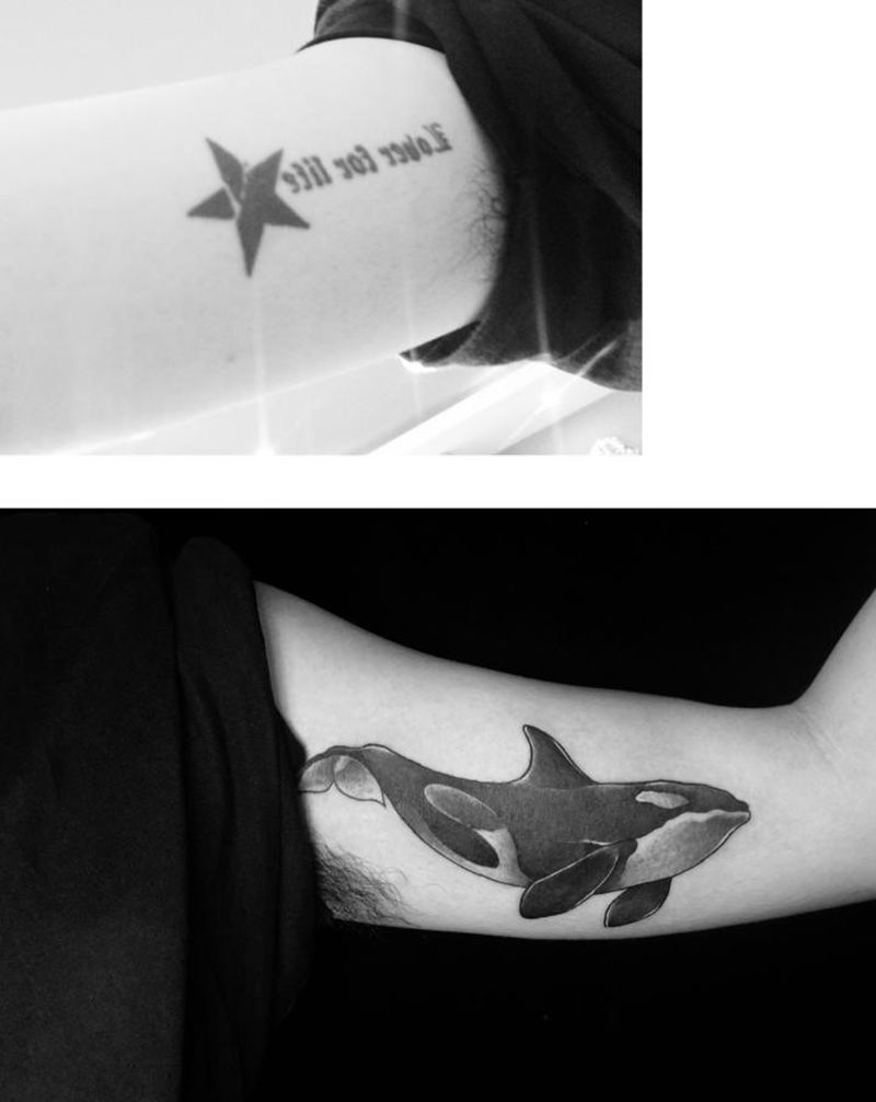 遮盖纹身图片_手臂腿部纹身图案