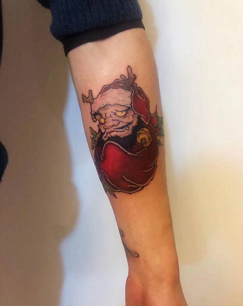 小臂达摩蛋纹身图片_手部新传统纹身图案