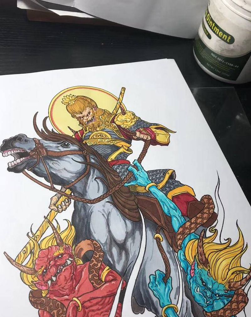 近期画稿不是原创纹身图片_手稿纹身图案