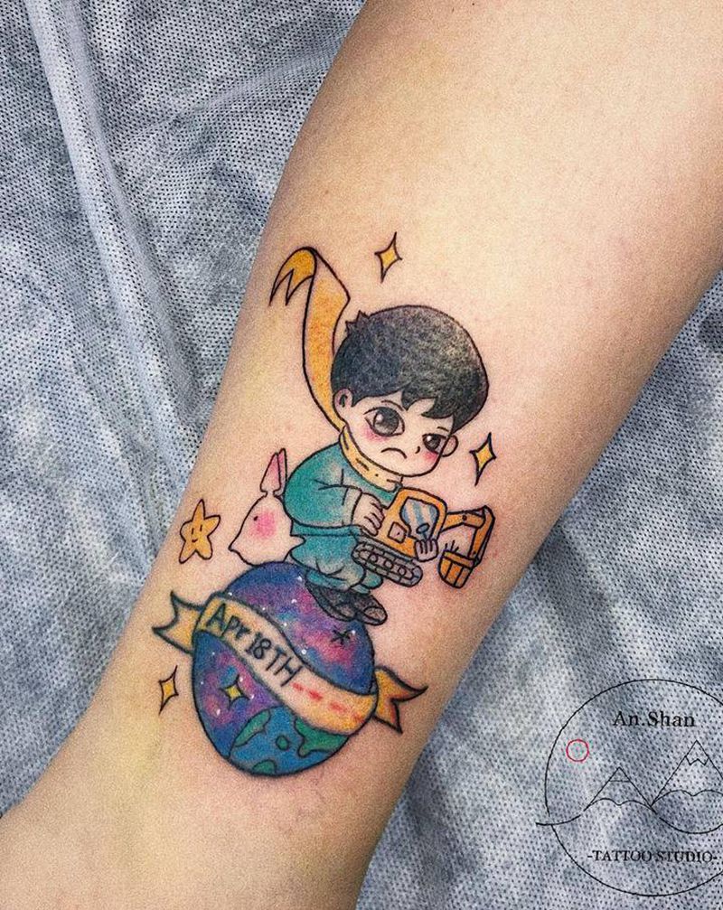 小王子 修改纹身图片_腿部纹身图案