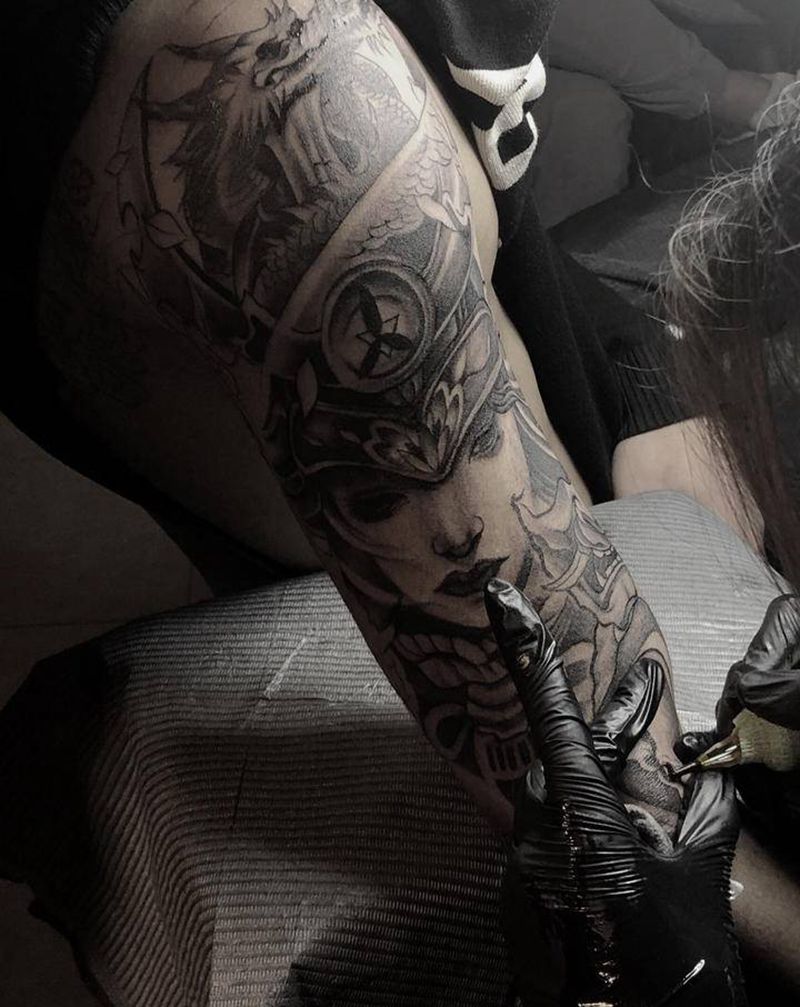 花臂纹身图片_手臂纹身图案