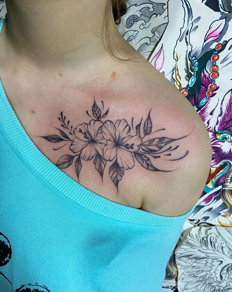 素花纹身图片_点刺纹身图案