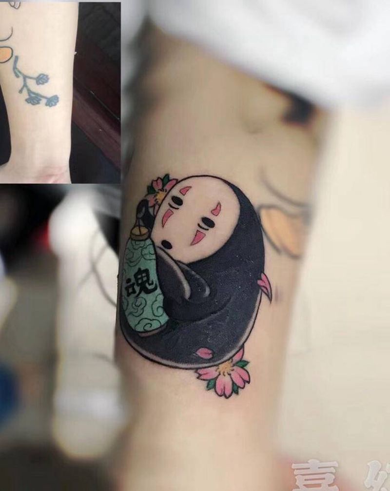 遮盖纹身图片_手臂Old School纹身图案