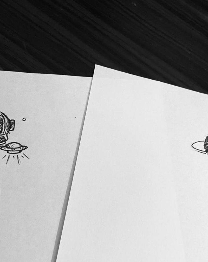 手稿-情侣纹身纹身图片_颈部背部点刺几何纹身图案