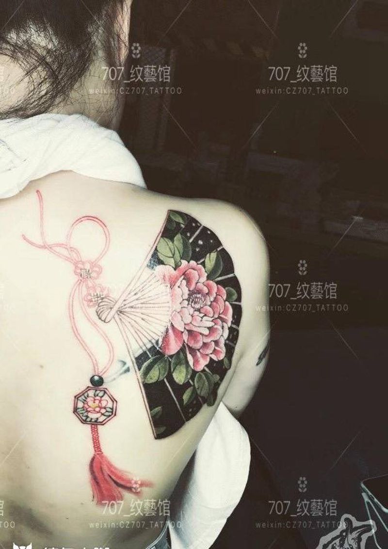 遮盖作品纹身图片_肩部新传统纹身图案