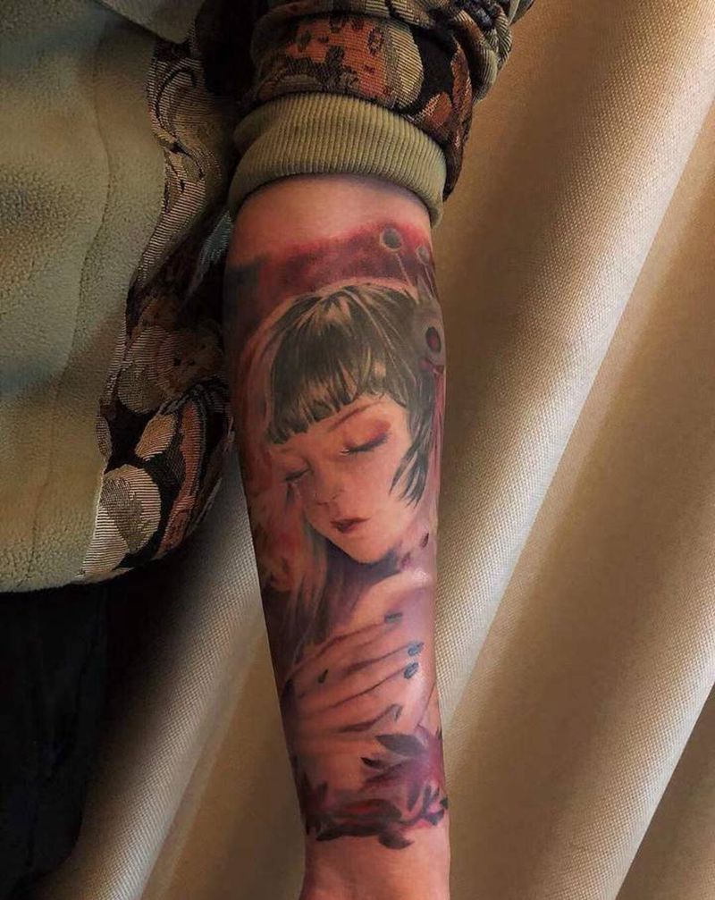 cg写实古风纹身图片_手臂欧美写实纹身图案