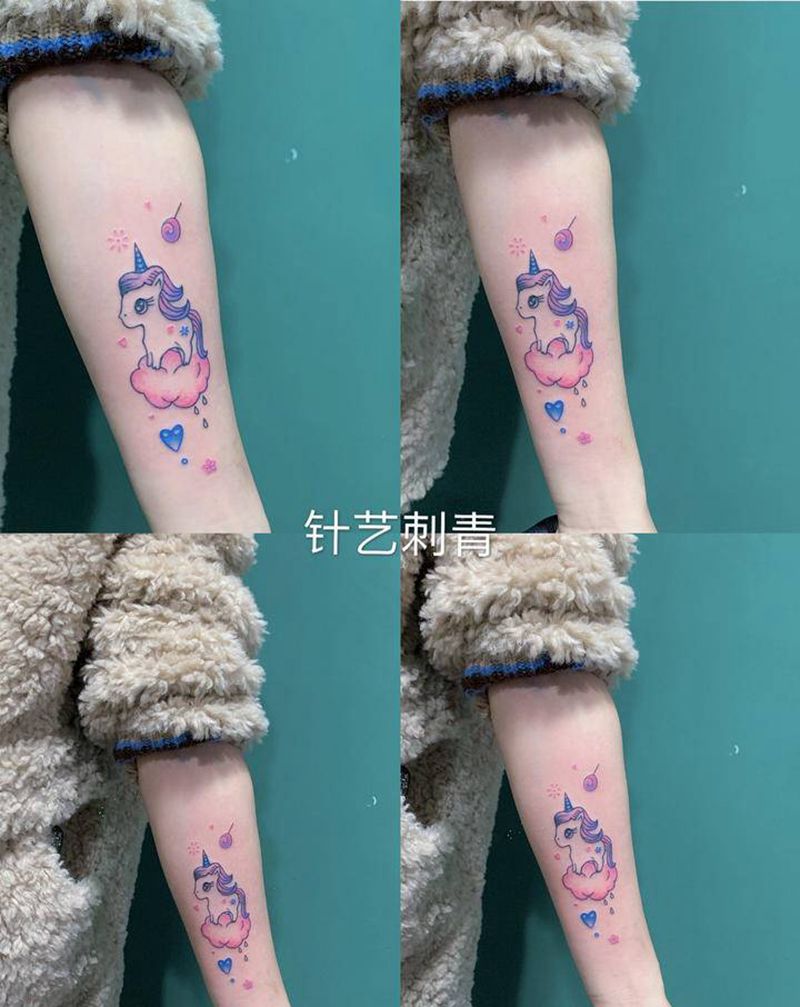 少女心纹身图片_手臂纹身图案