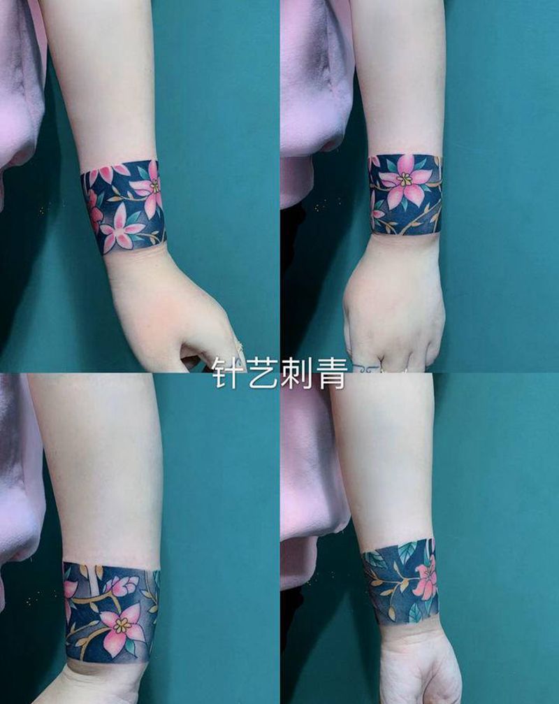 臂环纹身图片_手部纹身图案