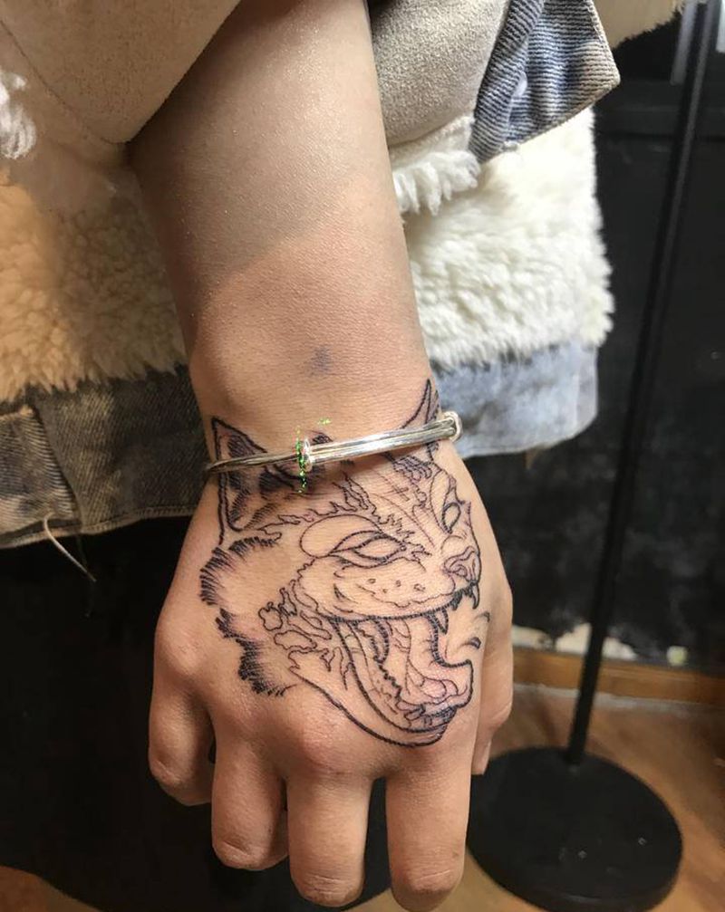 手纹身图片_手部纹身图案