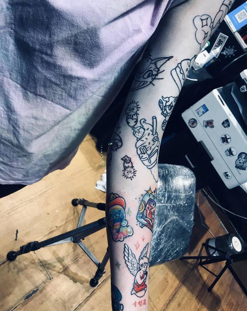 花臂纹身图片_手臂纹身图案